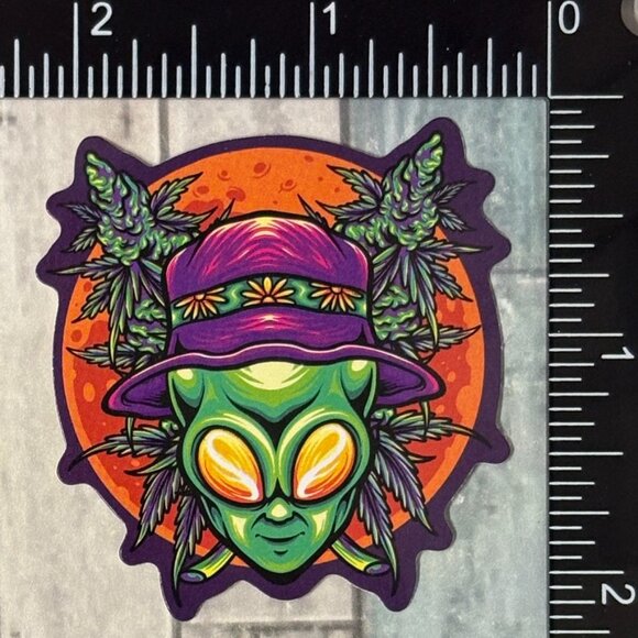 🌀10/$10🌀 Psychedelic 420 Reusable Waterproof Vinyl Sticker Decal - Picture 1 of 1